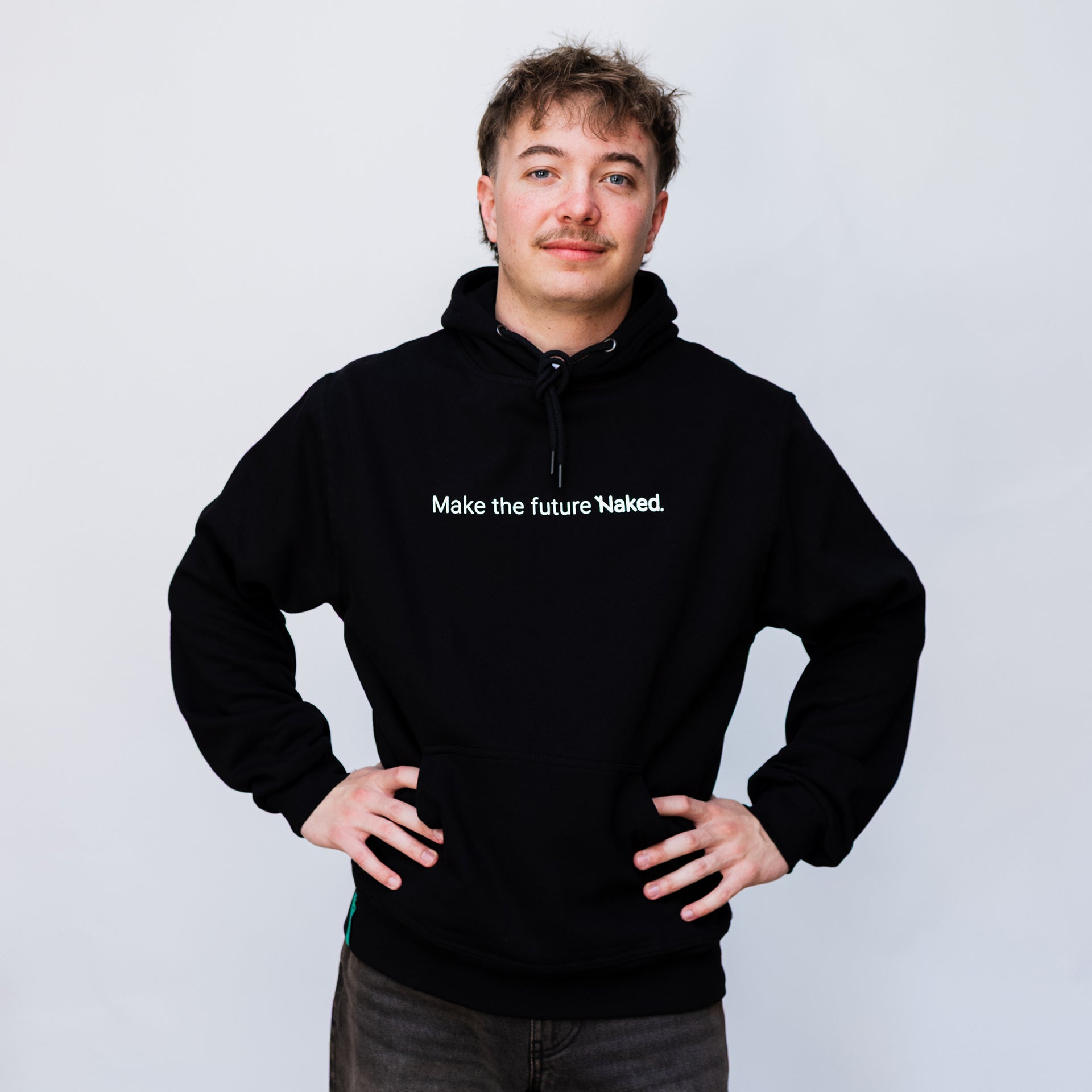 Black Hoodie | Make the future Naked