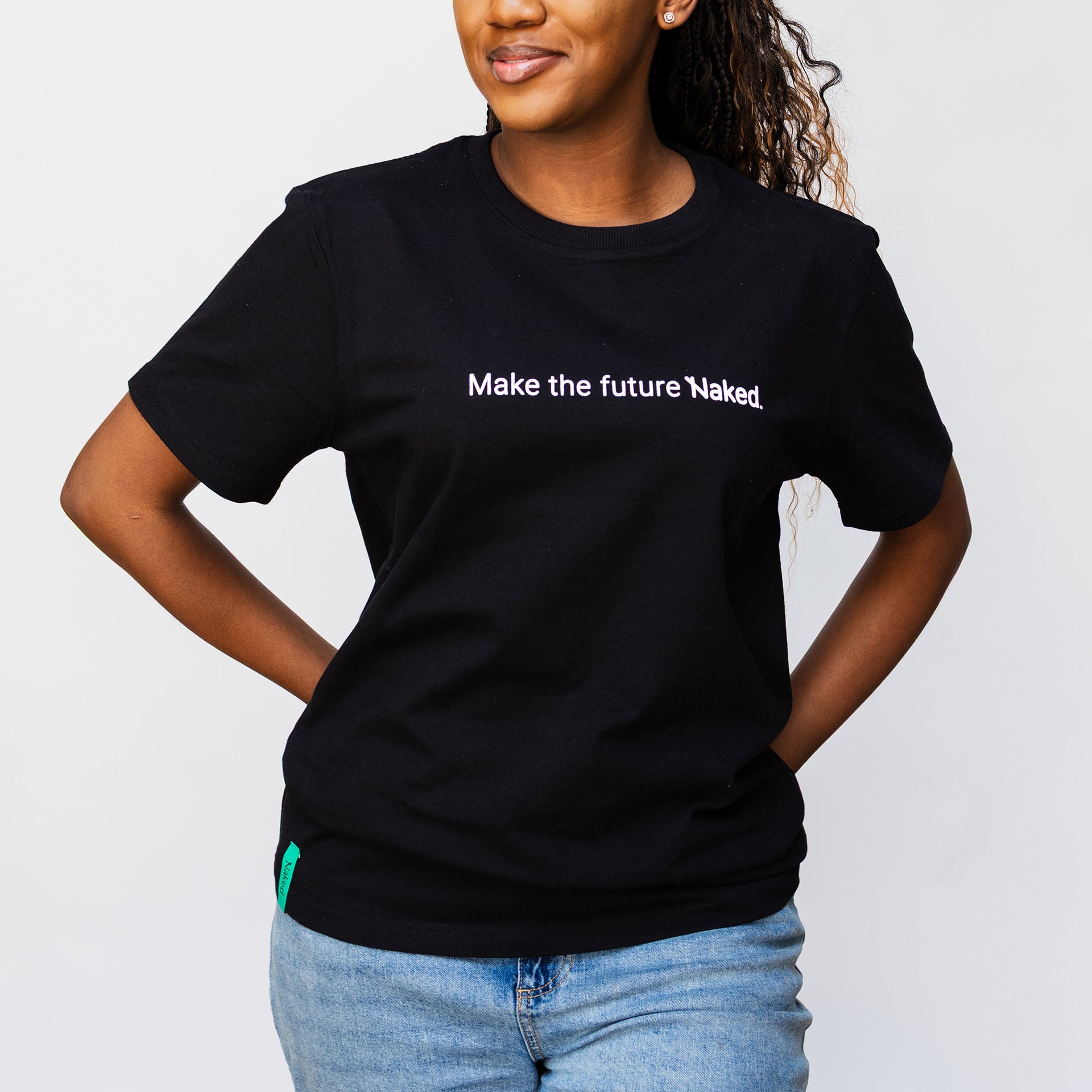 Black T-shirt | Make the future Naked