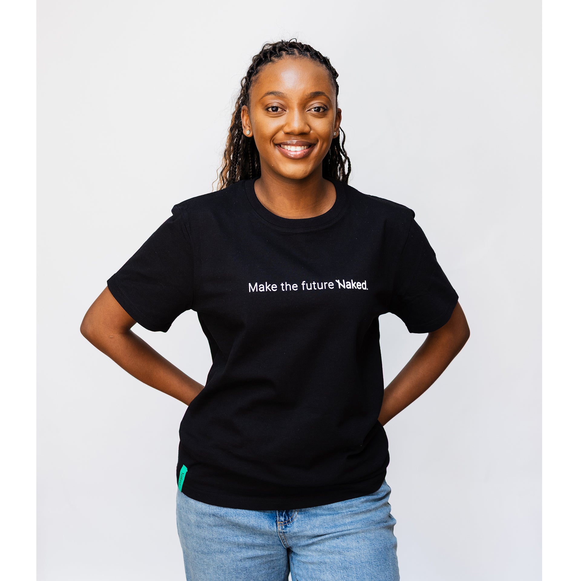 Black T-shirt | Make the future Naked