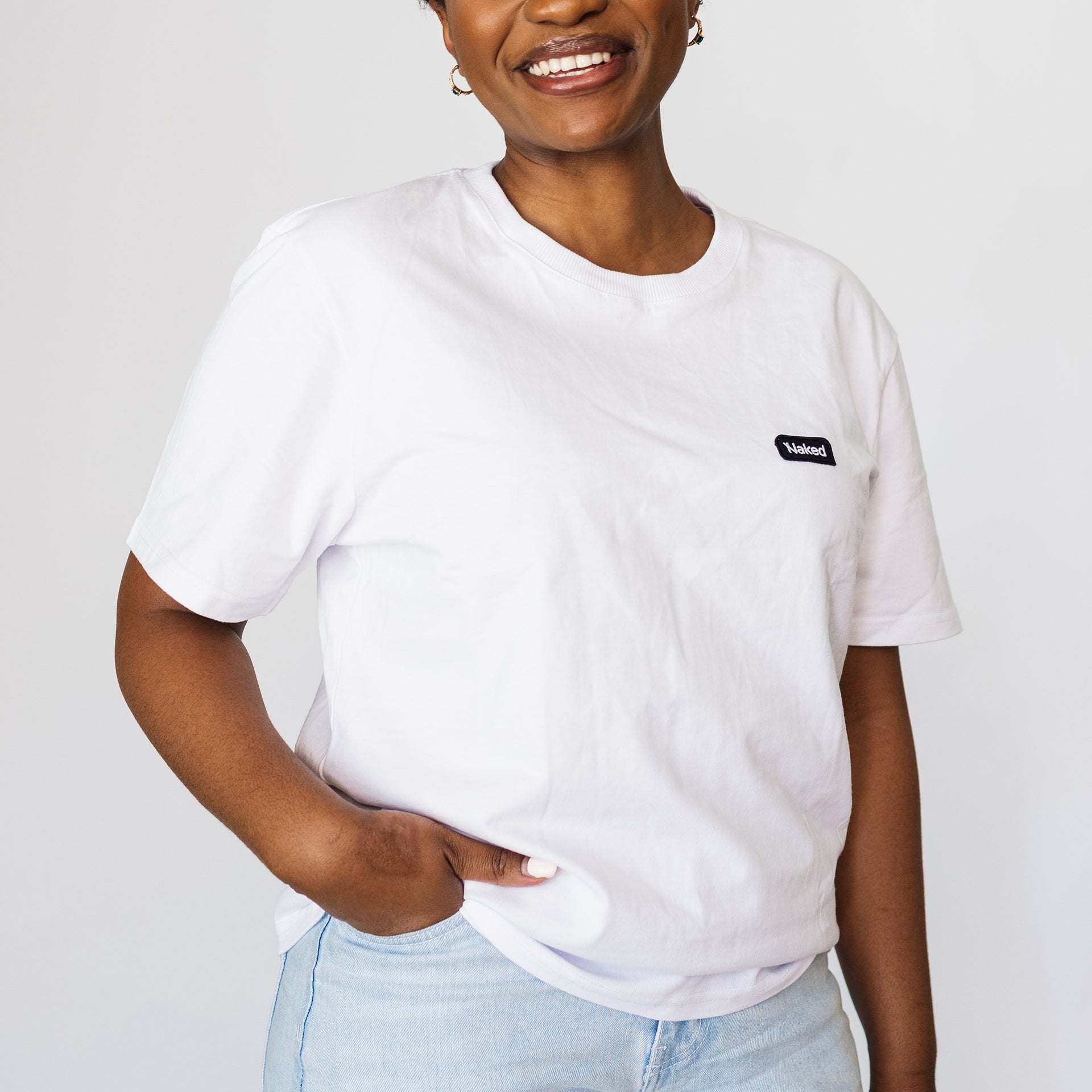 White T-shirt | Naked